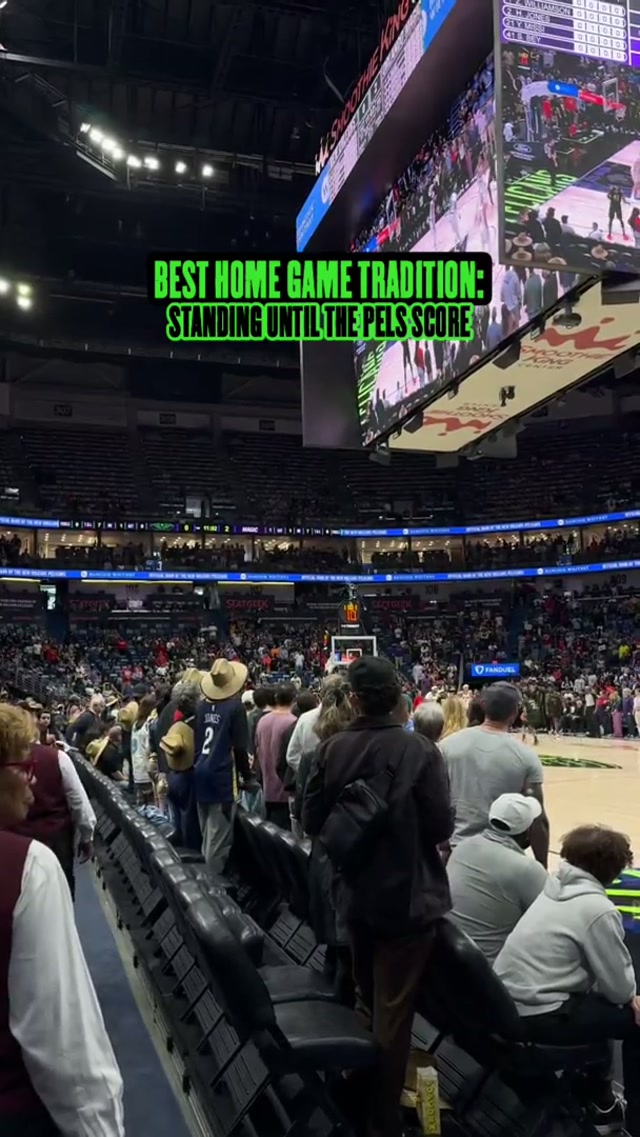 home games >>> #homegame #tradition #neworleans #fans #bucket 