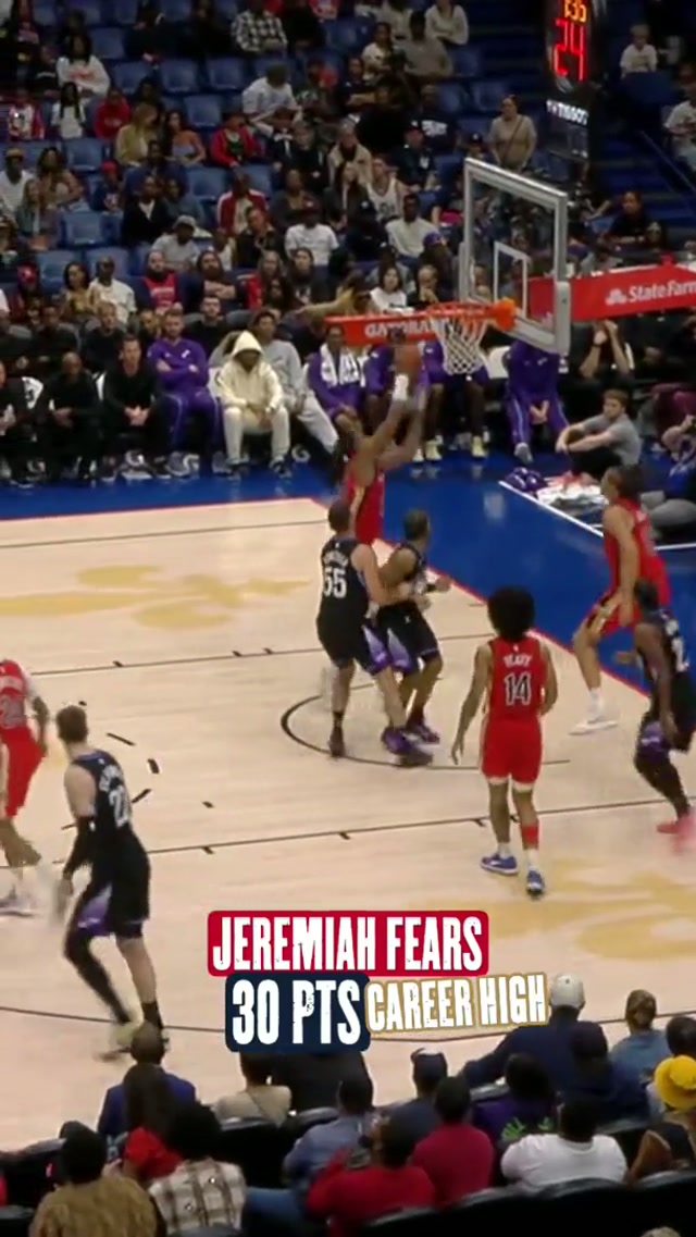 GO OFF ROOK 🗣️ #jeremiahfears #rookie #careerhigh #nbahighlights #record