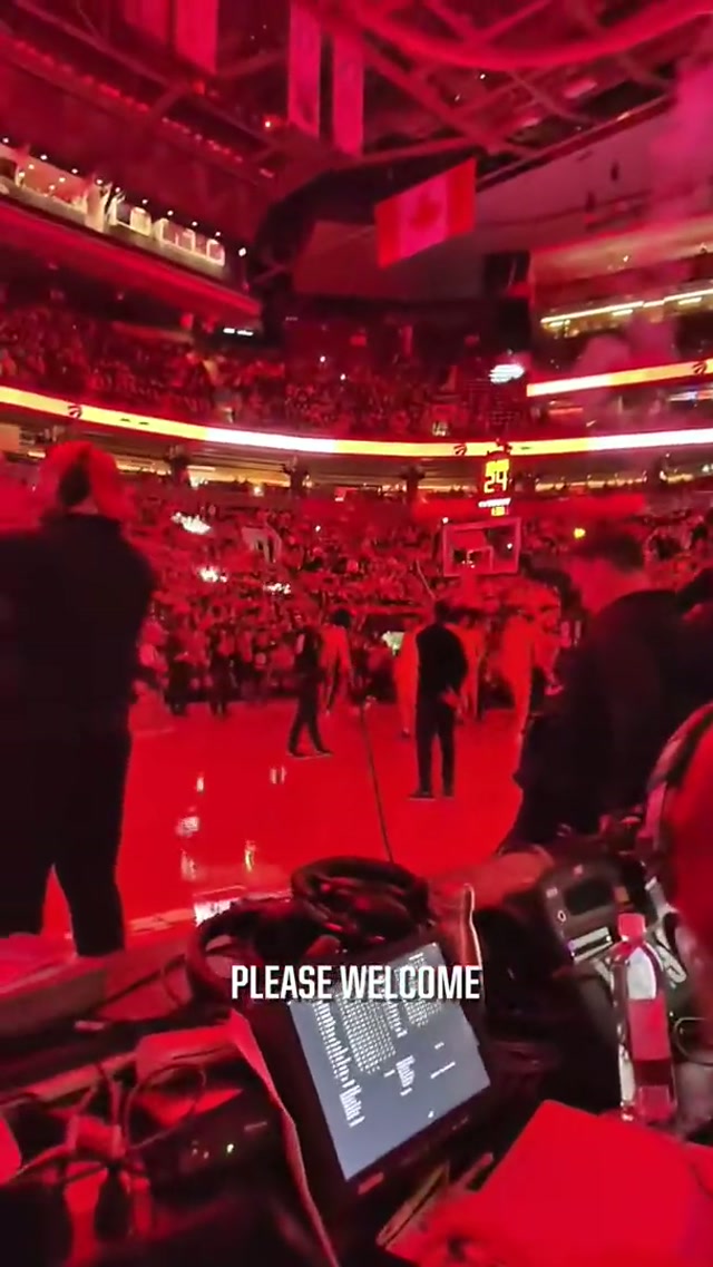 Please welcome... the in-arena voice of your TORONTO RAPTORS! The man, the myth, the legend - Herbie Kuhn 🎙️ 

Presented by @Subway Canada 