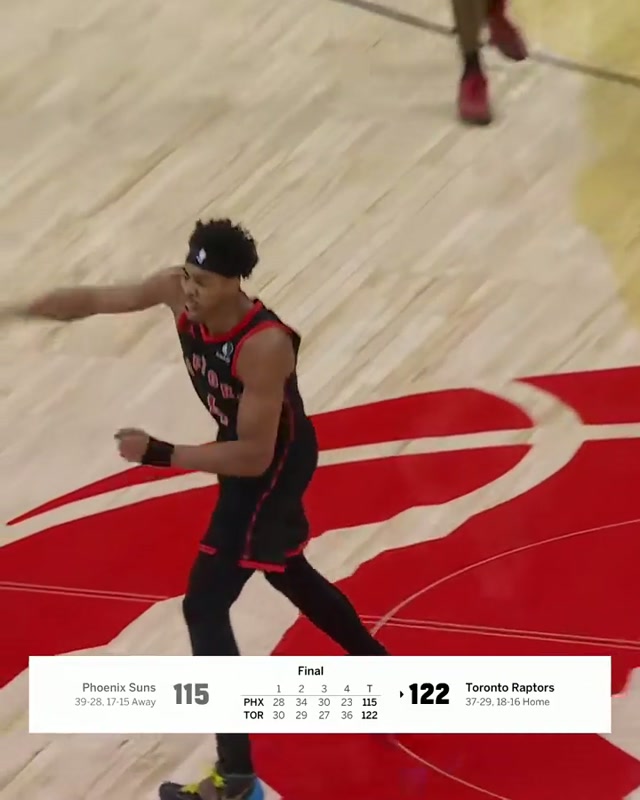 BIG DUB ENERGY 🔥 #raptors #nba #fyp