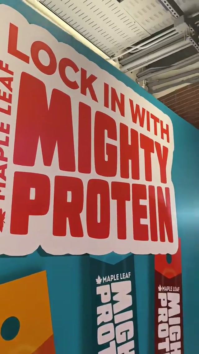 Raptors fans showing love at the @Maple Leaf Foods Mighty Protein Sticks activation. 💪 #raptors #fyp 