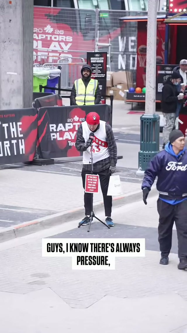 “If you could say ONE thing to the team right now, what would it be?”
Raptors fans showed love ❤️

Let’s keep it going, drop a message below ⬇️
#raptors #qotd #fyp 