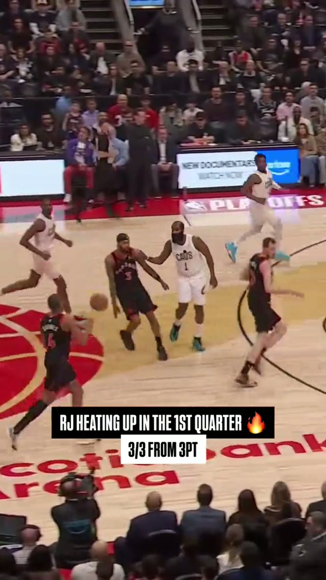 RJ KIDDING ME?! #raptors #nba #nbaplayoffs