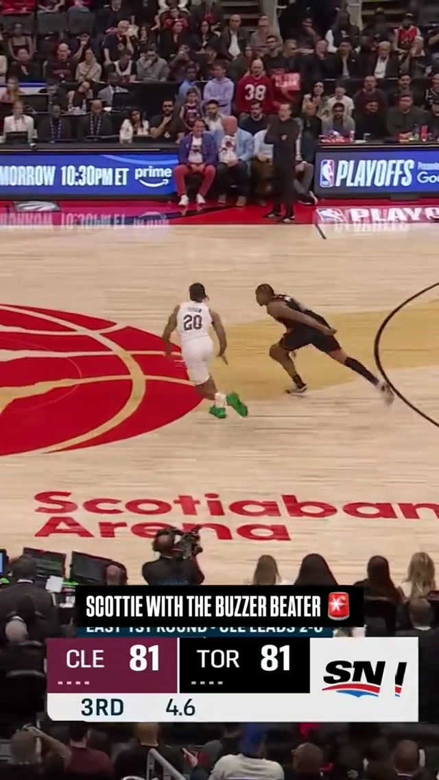 🚨SCOTTIE AT THE BUZZER🚨 #raptors #nba #nbaplayoffs