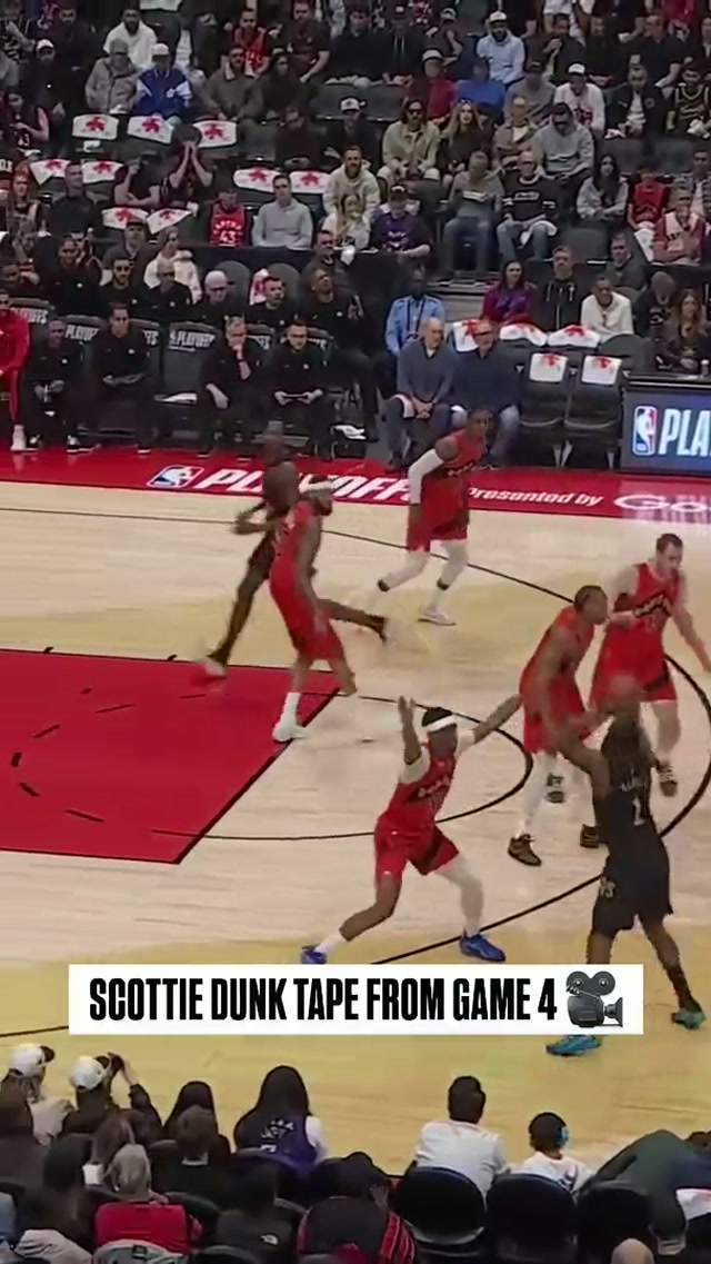 Game 4 Scottie Barnes dunks only 😤 #raptors #fyp #nba 