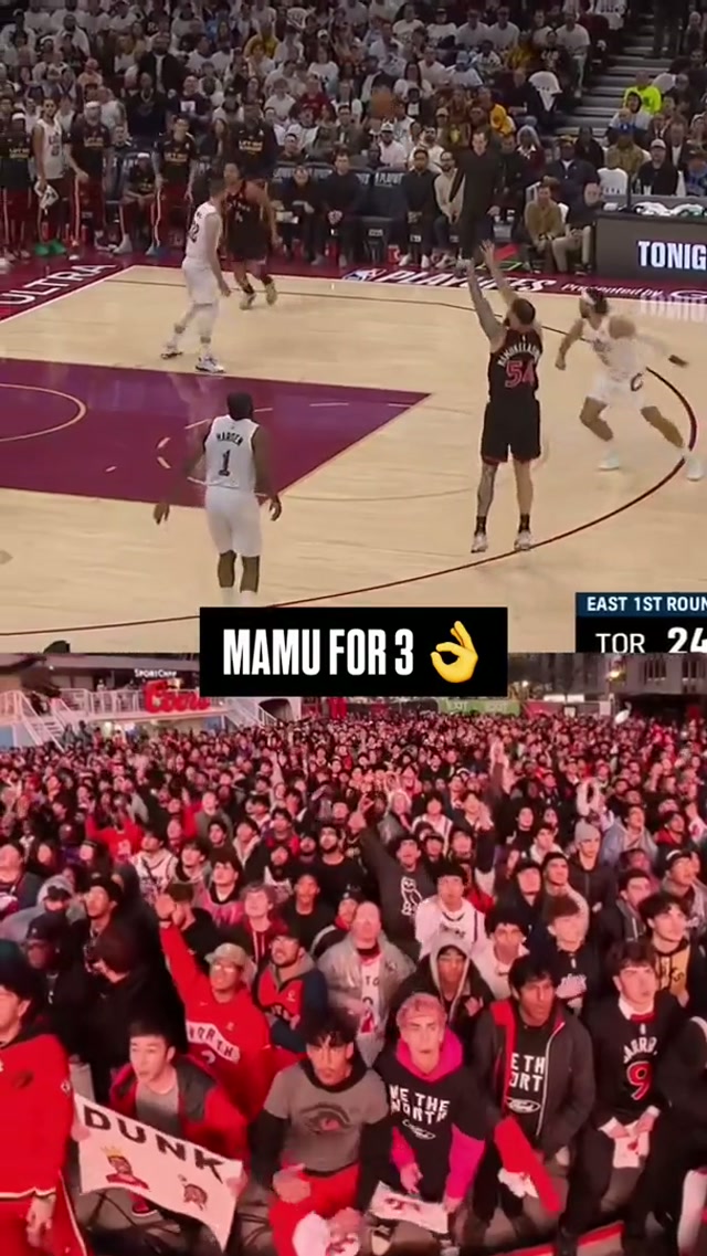RAPTORS TAILGATE GOING CRAZY FOR MAMU 3 👌 #raptors #nba #nbaplayoffs 