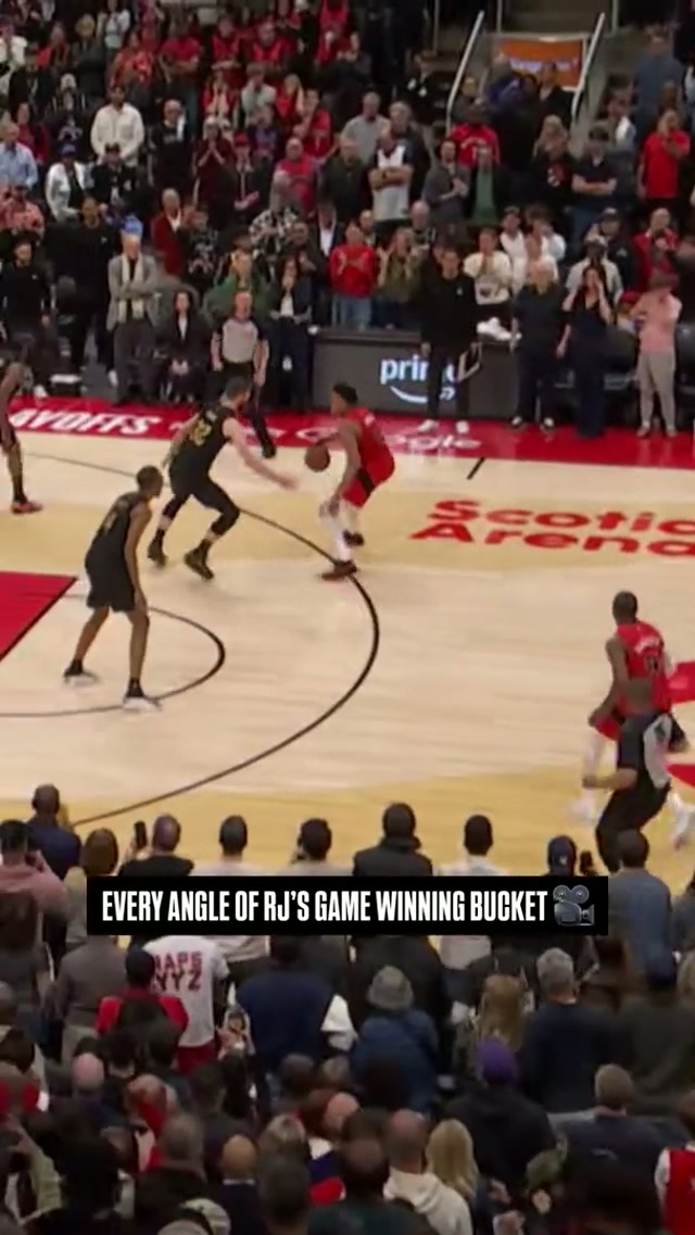 Y’all know we got all angles covered of this RJ game winner 👏 #raptors #nba #nbaplayoffs