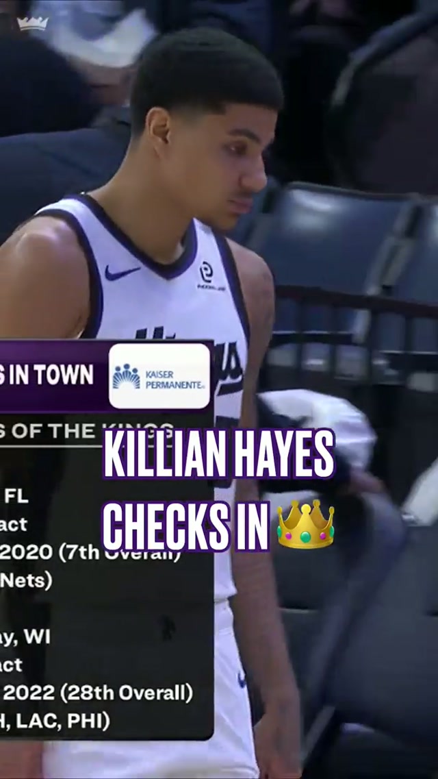 Killian checks in for the first time as a Sacramento King 👑