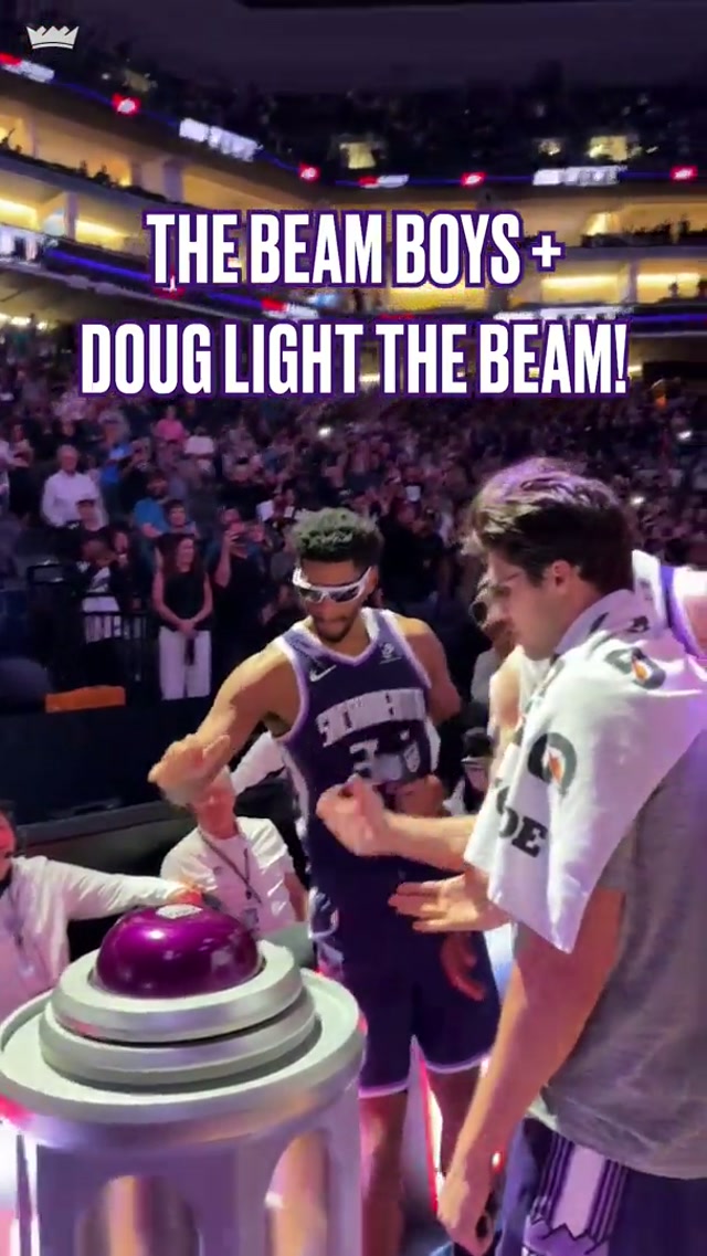 another beam in the books 🟣🔦 #nba #sacramento #SacramentoKings #LightTheBeam