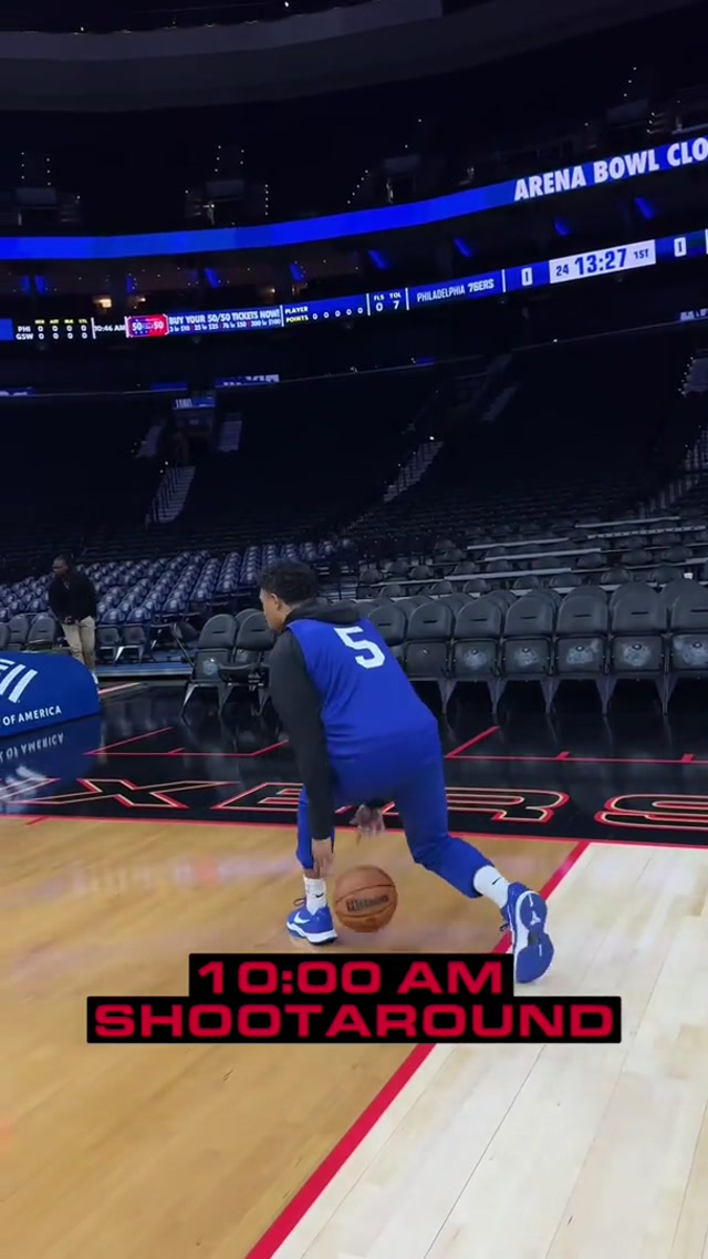 typical home game itinerary for @Quentin Grimes before a home/away back-to-back! #nba #sixers #philly 