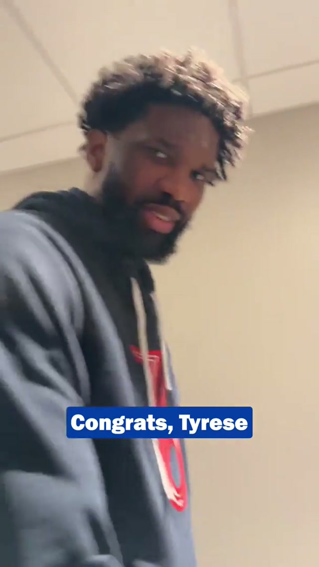 “HIM, not them!” 

@Tyresemaxey3’s teammates had a message for him after he was named an #NBAAllStar starter.