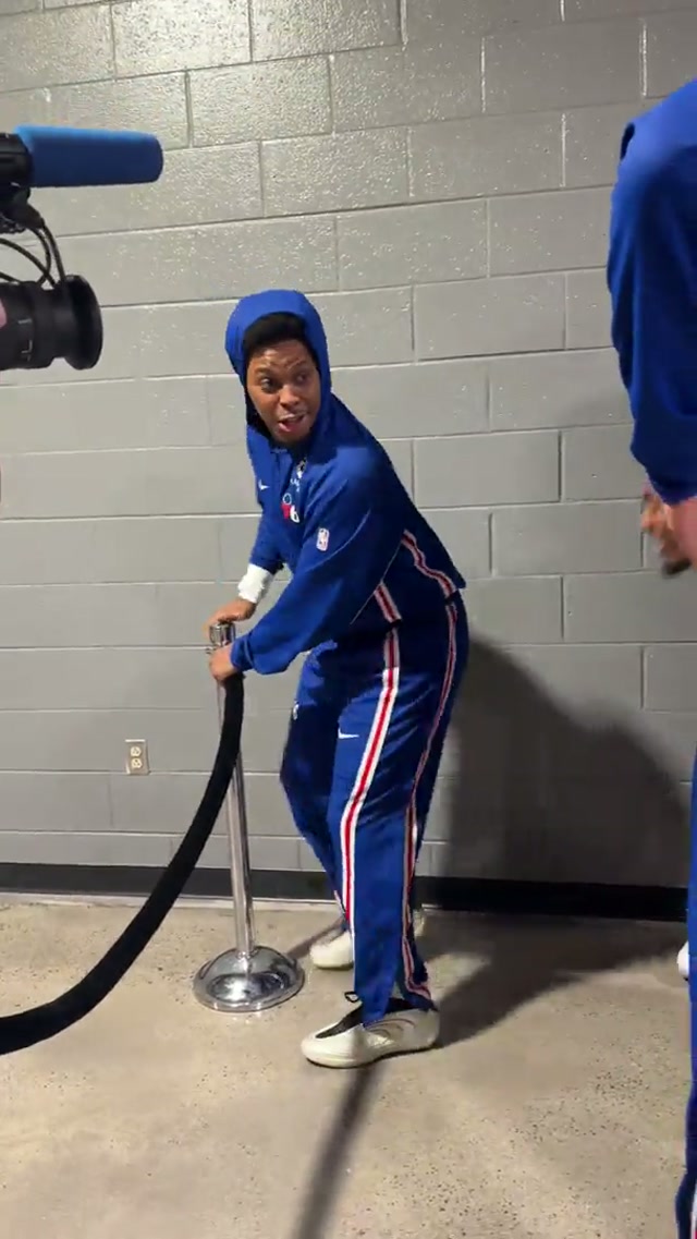 y’all ready?! 😈 #sixers #nba #philly 