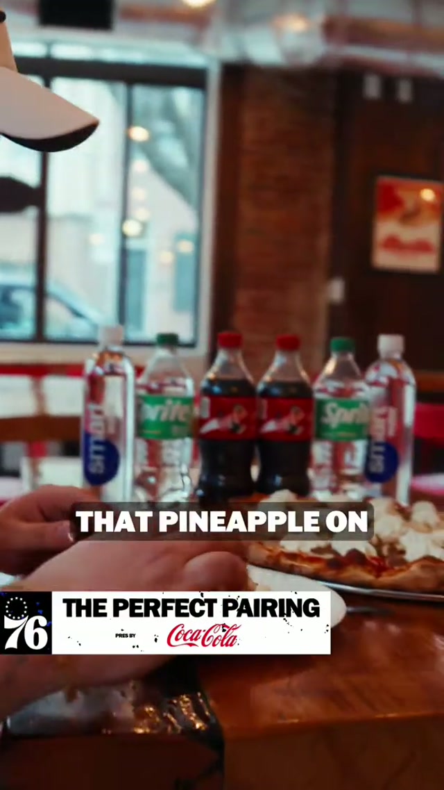 pineapple on pizza? 🍕 @Vj goes to @LittleItalyPizzaPhilly 