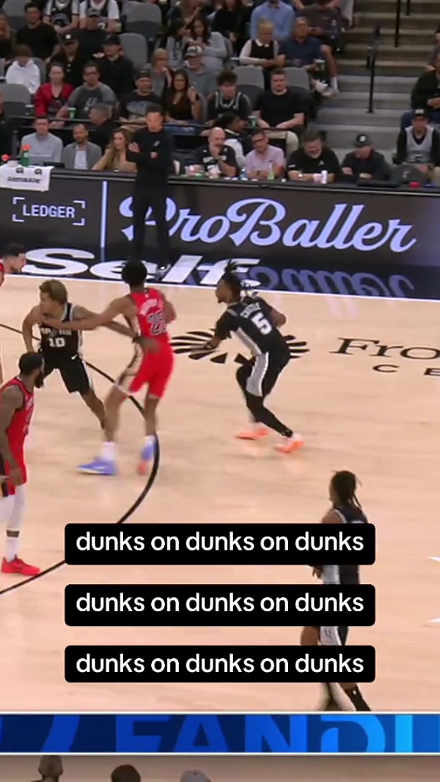 Saturday night dunk show ‼️ #nba #spurs #jeremysochan 📺 FanDuelSN SW
