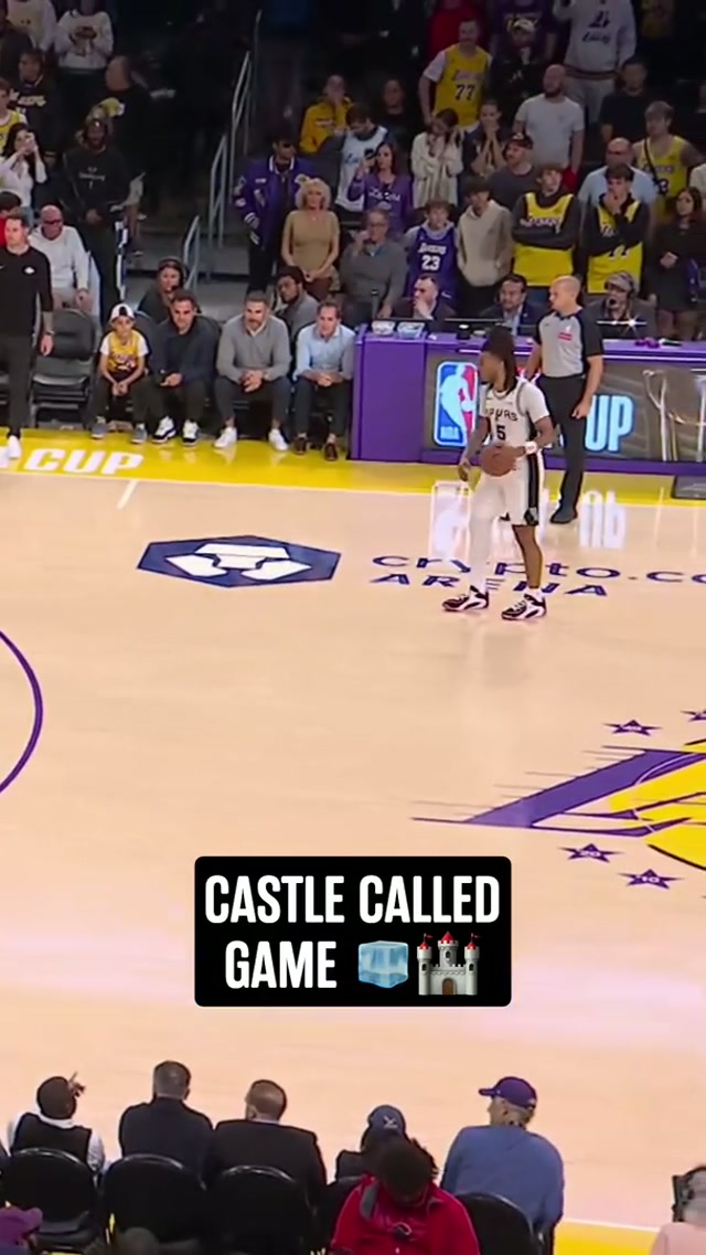 YEAH STEPH ‼️ #spurs #sanantonio #nba #stephoncastle