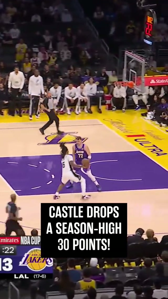 King of the Castle cooked tonight 🔥 #spurs #nba #stephoncastle #sanantonio