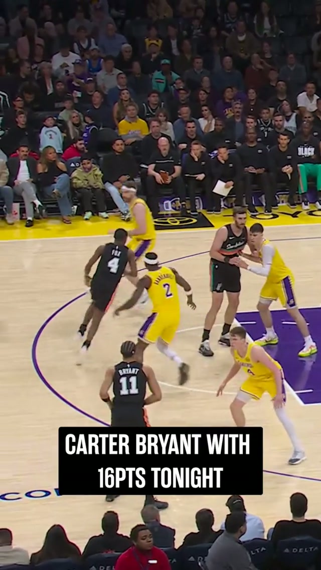 Rook was cooking in LA 👏 #spurs #nba #carterbryant