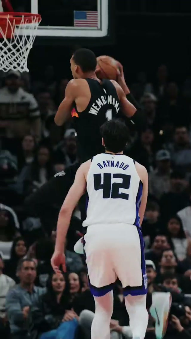 still in shock 🤯 #spurs #nba #wemby #dunk #windmill 