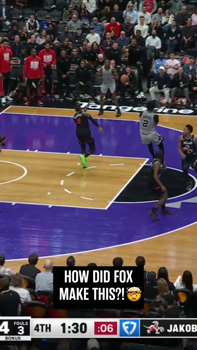 woah 😳#nba #spurs #deaaronfox