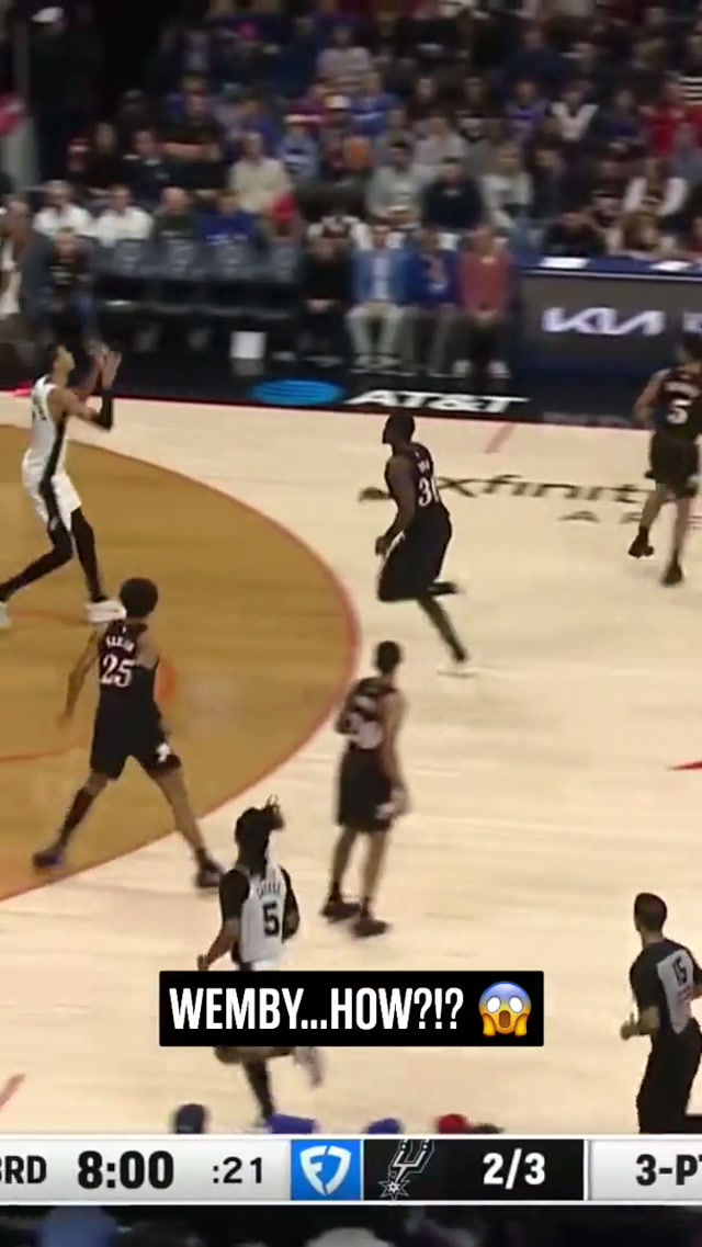 ABNORMAL 👽 #nba #spurs #victorwembanyama #wemby 