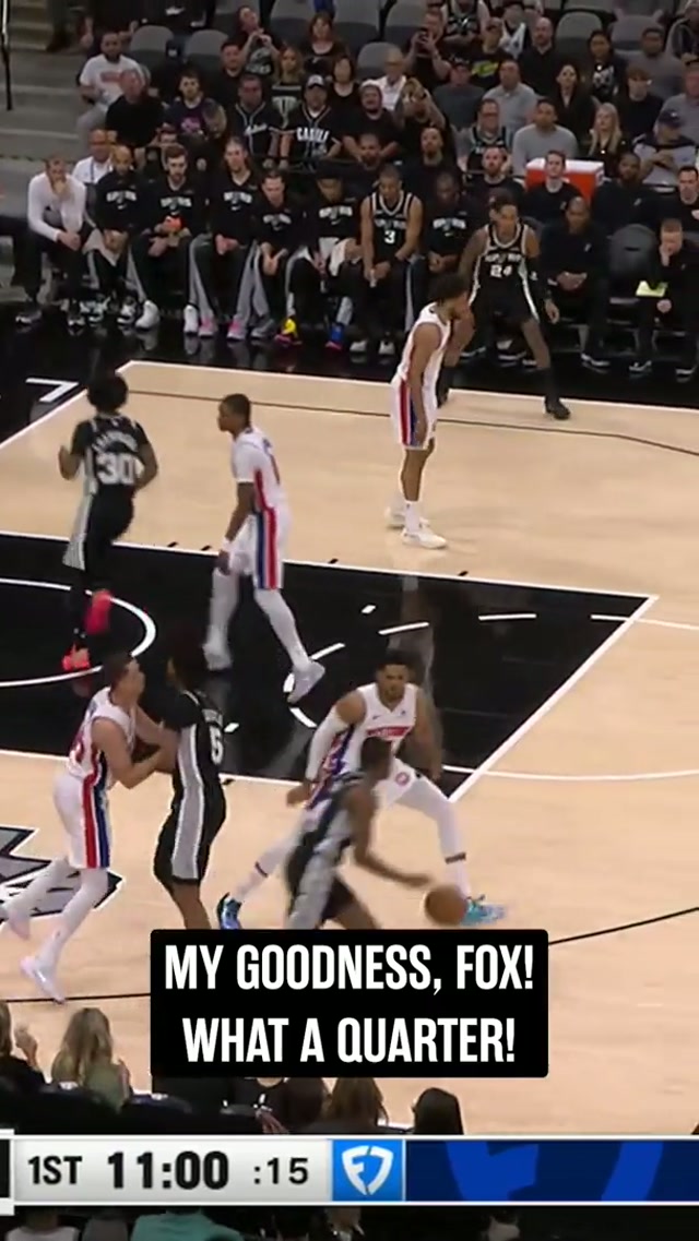 FOX IN THE FIRST 😤🔥 📺 FanDuelSN SW#nba #spurs #deaaronfox