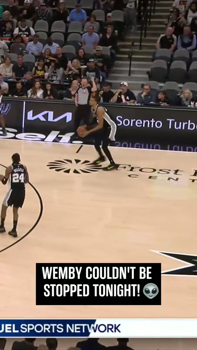 Out of this world 🌌#nba #spurs #victorwembanyama