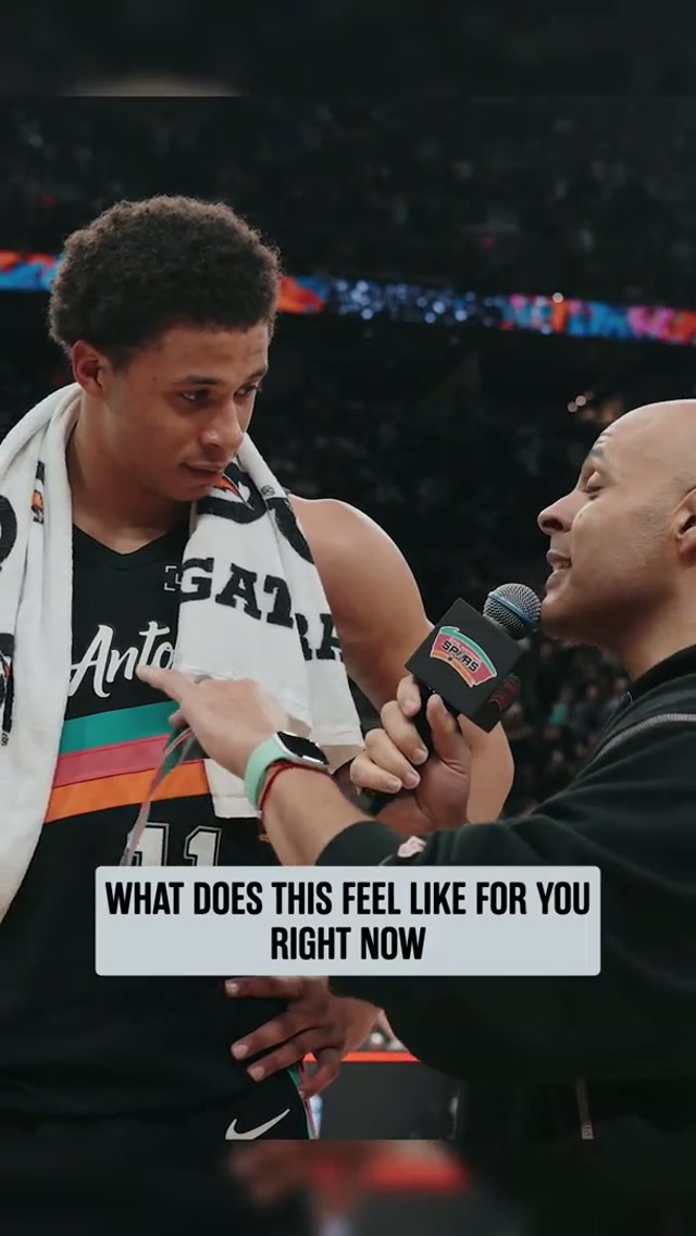 Best feeling in the world! Shoutout San Antonio 👏 #spurs #nba #carterbryant #sanantonio