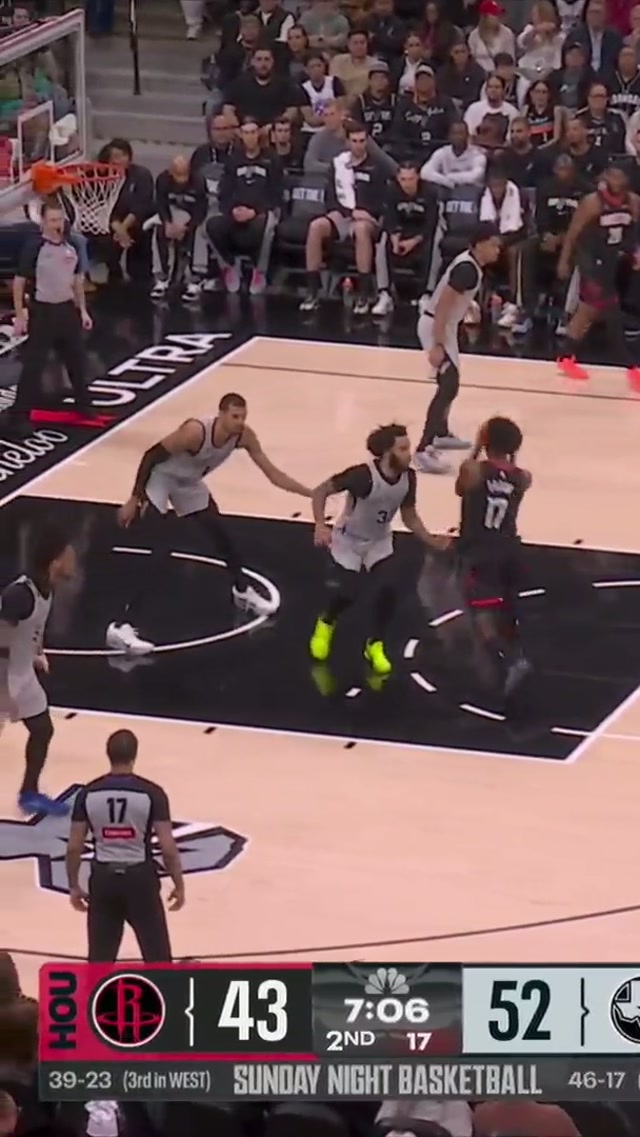 Houston, we have a rejection 🚀 #Wemby #Spurs #NBA