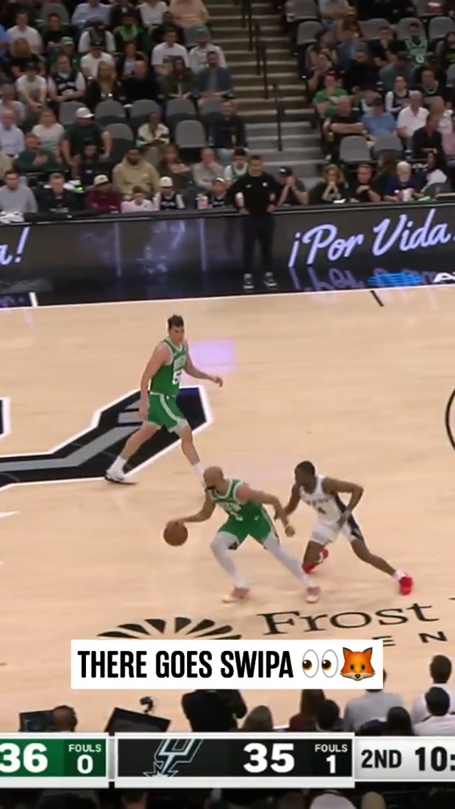Swipa no swiping 🤭🦊 #nba #spurs #deaaronfox 📺 FanDuelSNSW, NBC & Peacock