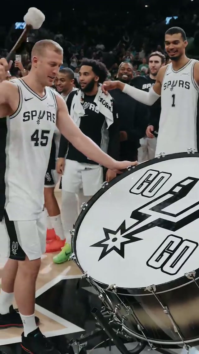 MASON ON THE DRUM 🥁🗣️ #nba #spurs