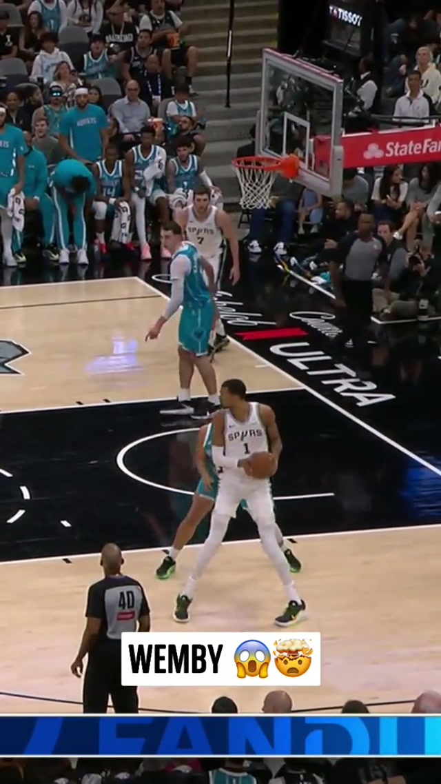 NASTYYYY 🤧🤧🤧 #nba #spurs #victorwembanyama #wemby  📺 FanDuelSNSW, Prime