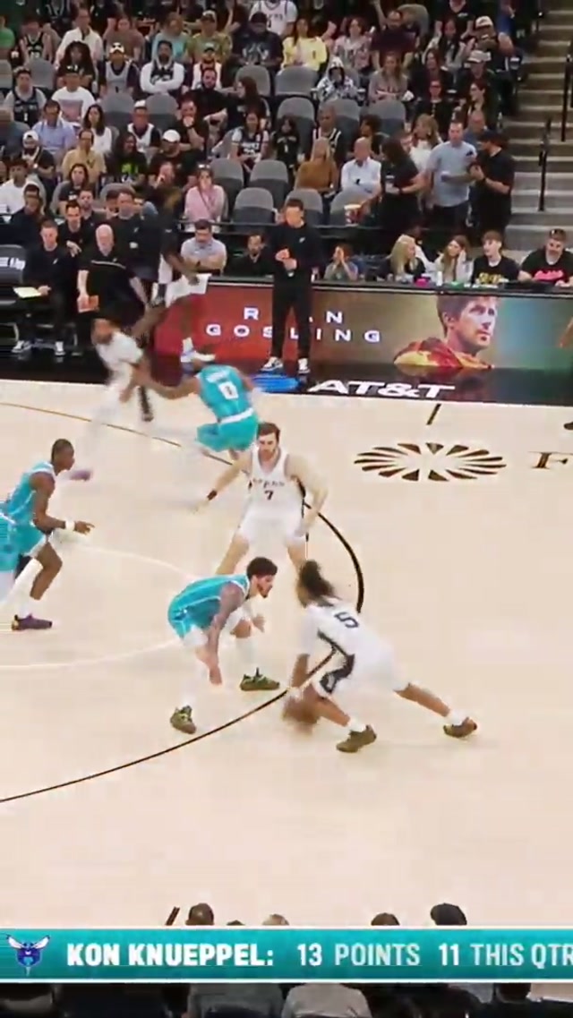 NOT IN HIS CASTLE 😤🏰 #nba #spurs #stephoncastle 📺 FanDuelSNSW, Prime