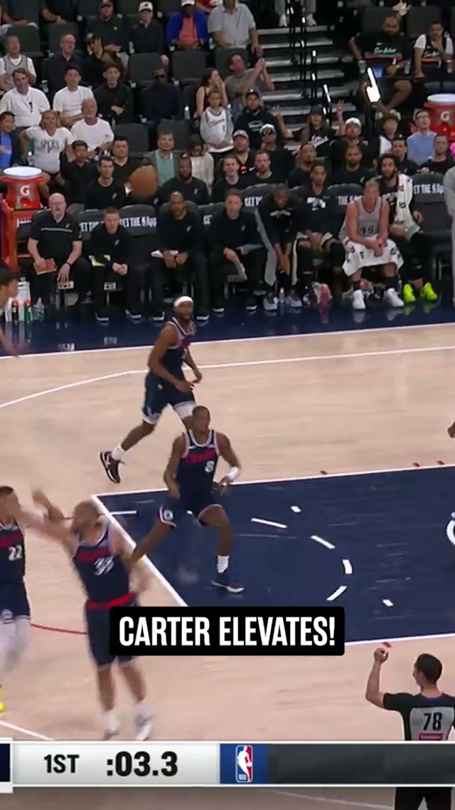 elevating 🕴  📺KENS5 & Peacock #spurs #nba #carterbryant