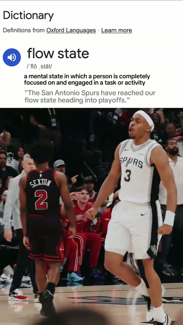 flow state reached 🙌 #Spurs #NBA #nbaplayoffs