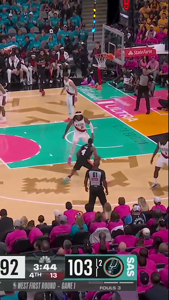 STOP PLAYING WITH H1M! 😤 #Spurs #NBA #victorwembanyama