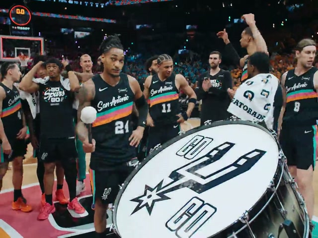 you already know the vibes 🥁 #Spurs #NBA