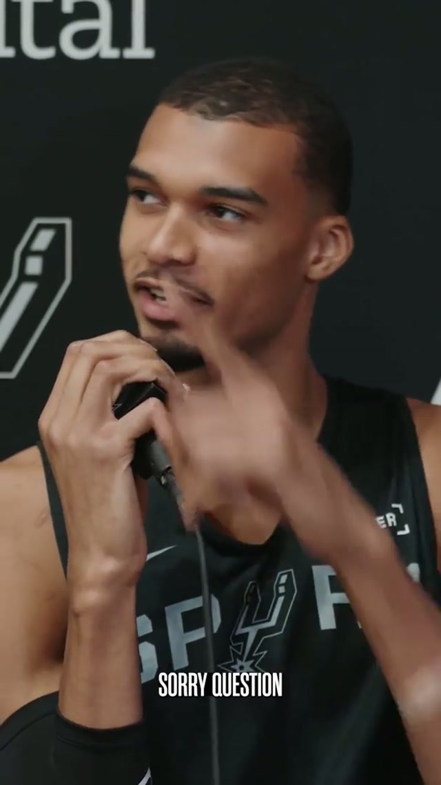 KJ back crashing interviews 🤣🤝 #spurs #nba #wemby #keldonjohnson