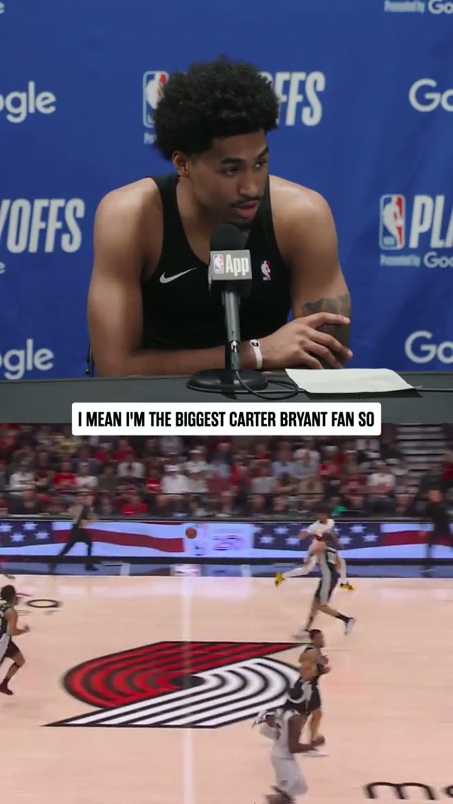 Love to see our rooks supporting each other 🤝 #spurs #nba #playoffs #dylanharper #carterbryant