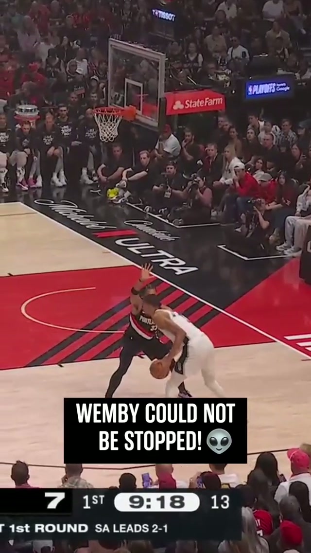 WELCOME BACK VIC 👏 #spurs #nba #playoffs #wemby