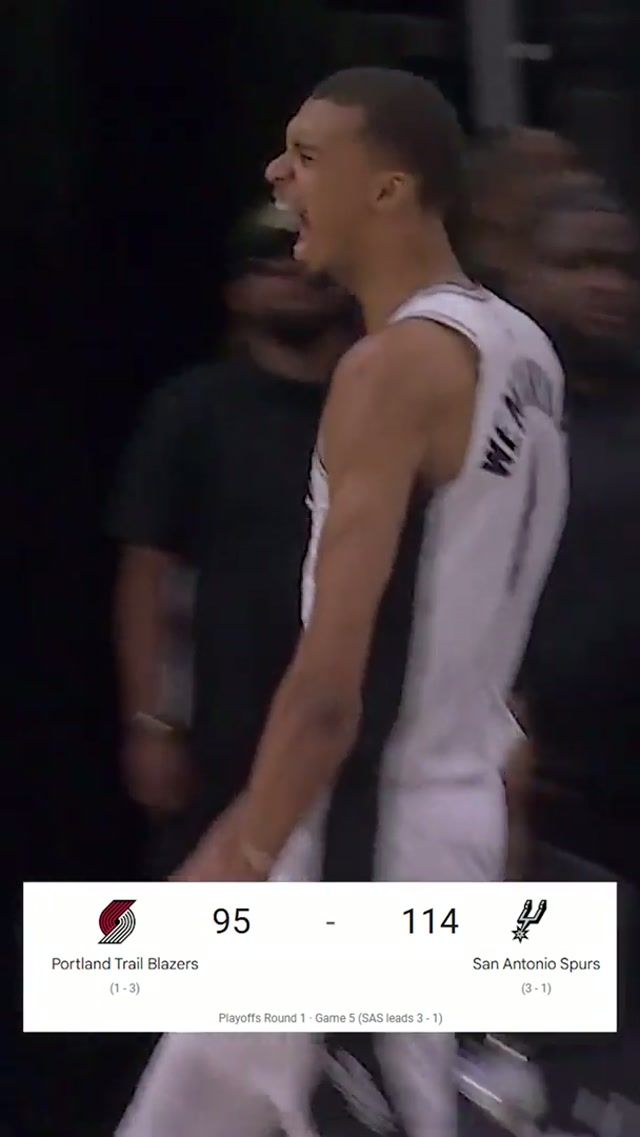 ROUND 1 ✅ #Spurs #nbaplayoffs #NBA