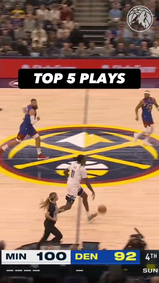 TOP 5 PLAYS OF LAST WEEK😮‍💨 #timberwolves #minnesota #nba 