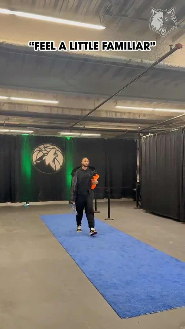 WELCOME BACK SLOWMO 🏡🐺 #minnesota #NBA #timberwolves #slowmo #kyleanderson 