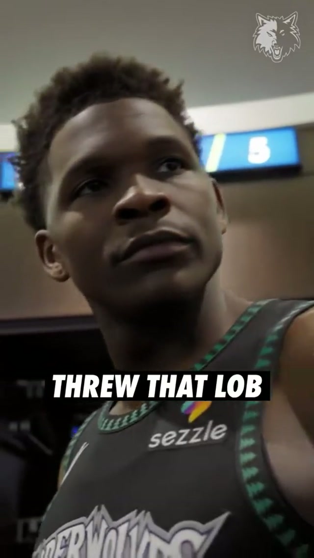 now we gotta know what he said. 😂 #timberwolves #minnesota #nba 