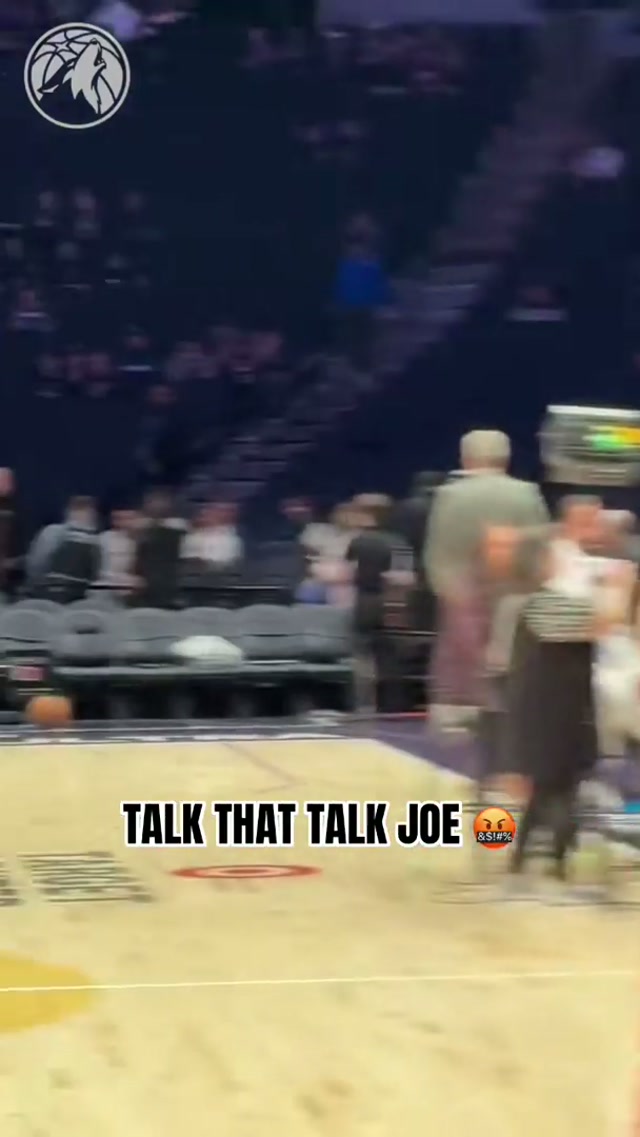 Game hasn’t started, but Joes mouth has. 😂 #minnesota #nba #timberwolves #joeingles 