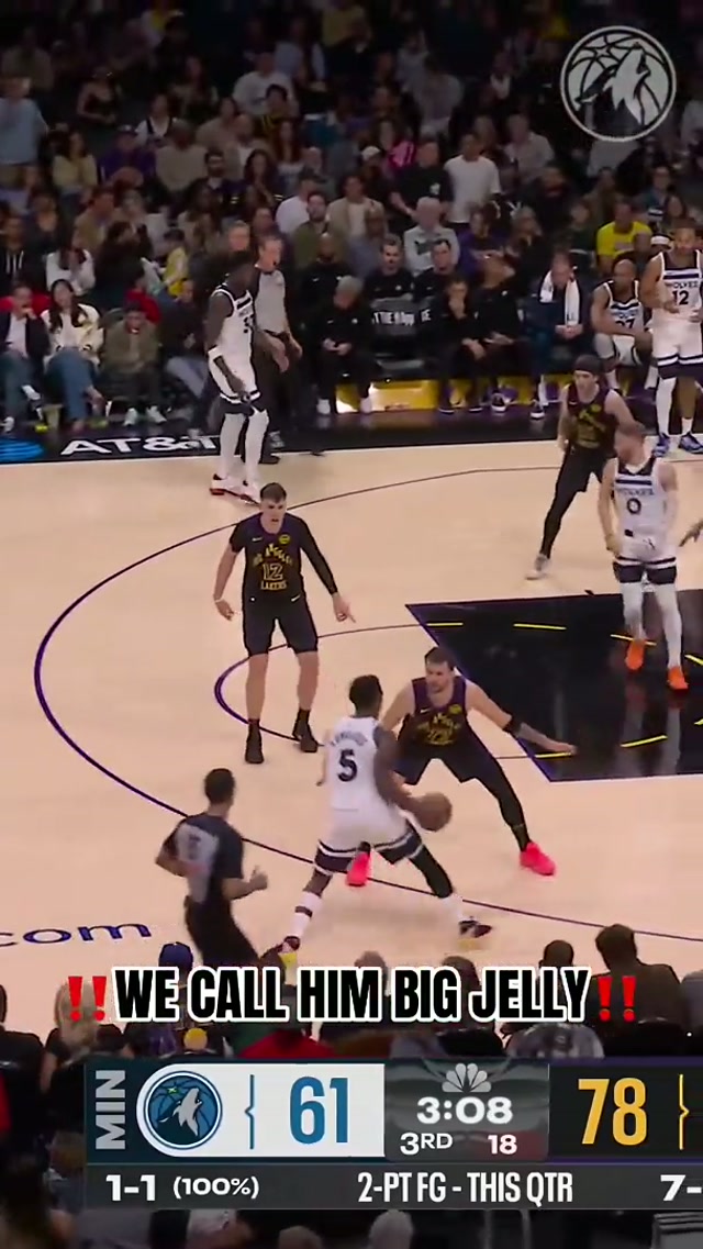 BIG JELLY BIG DUNKS 🍇 #minnesota #nba #timberwolves #nazreid #dunk 