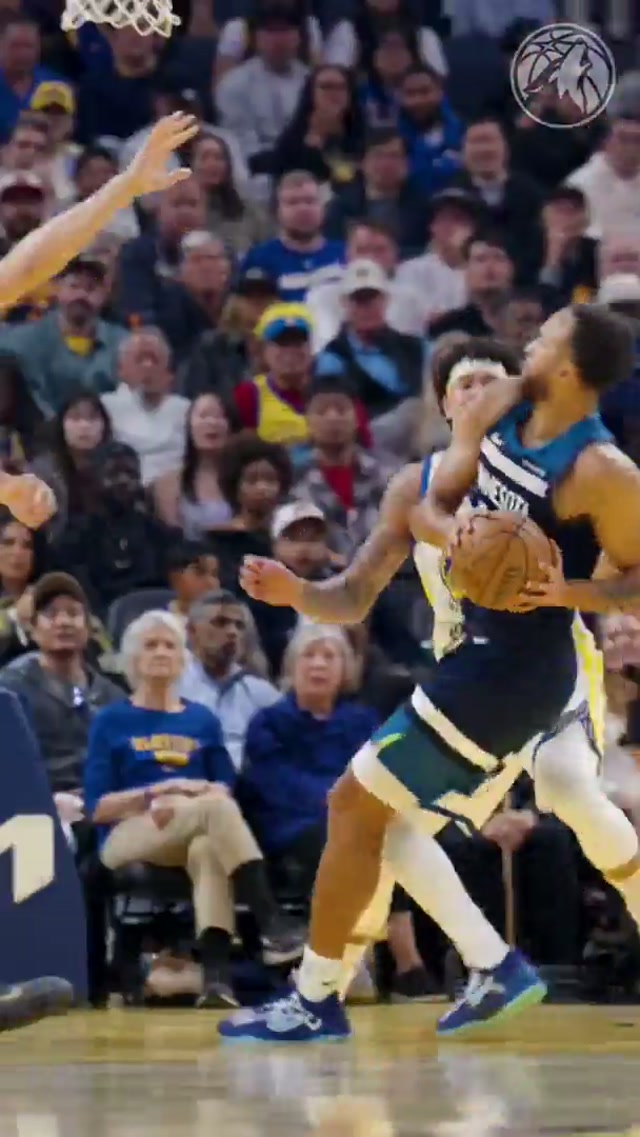 Bones pushed him off the screen. 💀 #minnesota #nba #timberwolves #boneshyland 