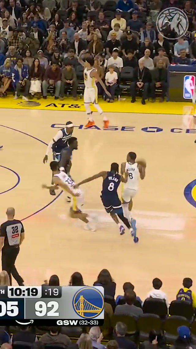 Loud dunk for a quiet guy. 🤐 #minnesota #nba #timberwolves #jadenmcdaniels 