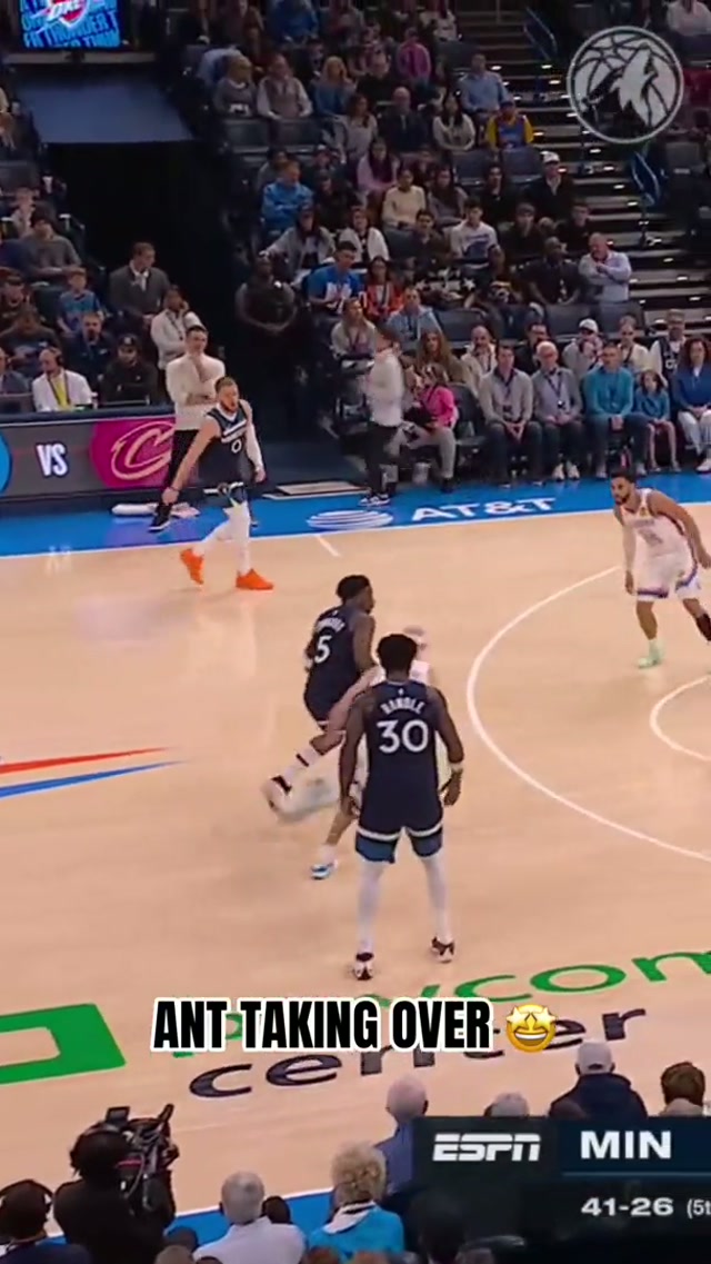 CAN’T STOP ANT 🐜 #nba #minnesota #timberwolves #anthonyedwards 