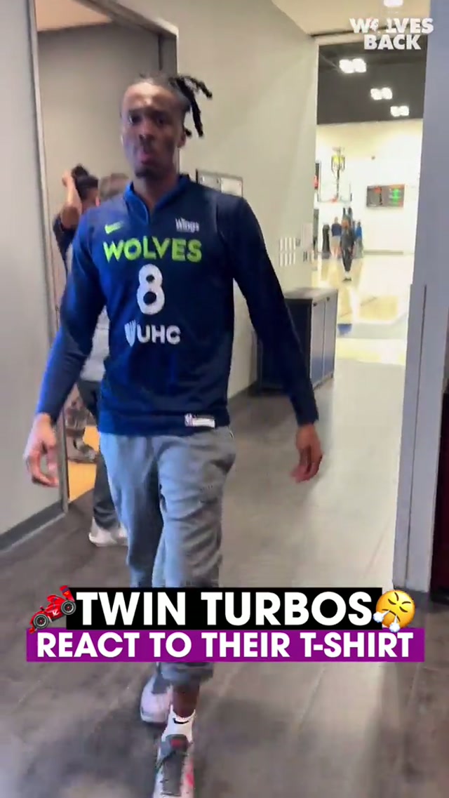 Twin Turbos approved. #nba #minnesota #timberwolves 