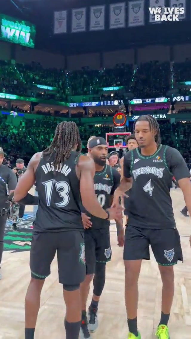 THAT’S TWO. #timberwolves #nba #minnesota #win #playoffs 